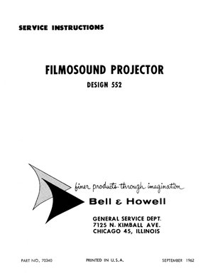 Bell & Howell projector filmosound522